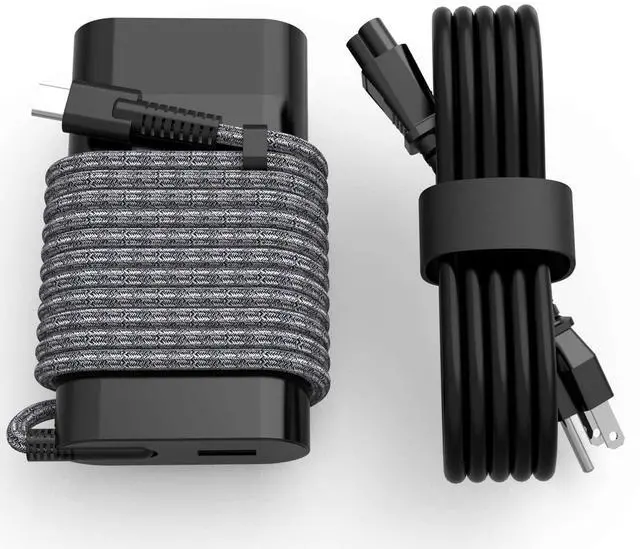 Main image of Slim 65W USB C with USB AC Charger for HP Spectre x360 x2 Elite Elitebook 840 850 Envy x360 ProBook x360 Pavilion Split Chromebook x360 11 Laptop Power Adapter Cord