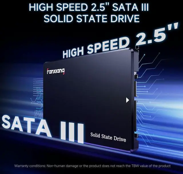 Alt view image 2 of 5 - fanxiang 256GB SATA SSD 2.5'' SSD SATA III 6 Gb/s Internal Solid State Drive Up to 560 MB/s 3D NAND SLC Cache for Laptop and PC Desktop Performance Boost 7mm(0.28) S101Q