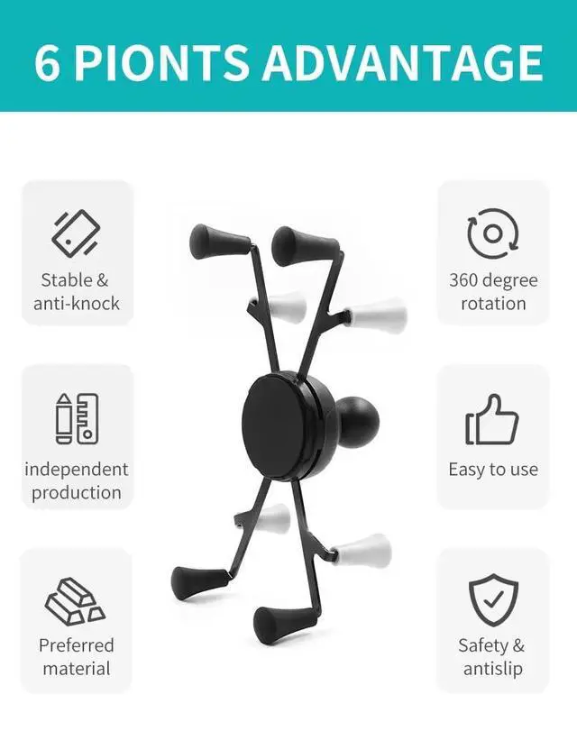 Alt view image 5 of 5 - Strg Car Tablet Mount with Suction Cup Mount Base for 6" Tablets, Car Tablet Holder for Car Truck Vehicle Windshields Window and More Smooth Surface