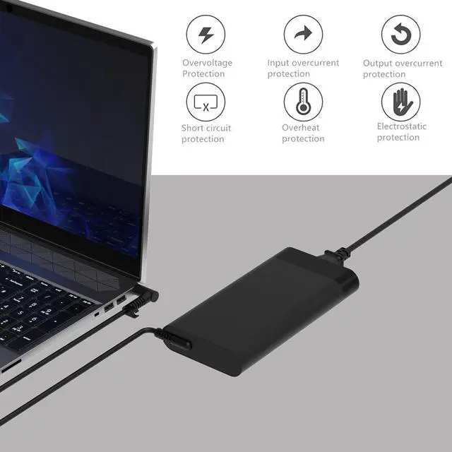 Alt view image 5 of 5 - Slim 330W AC Adapter for HP Omen 17 17-ck1021nr 17-ck1111nr 17t-ck2000 16-n0797nr M34531-003 M34603-001 Laptop Power Adapter