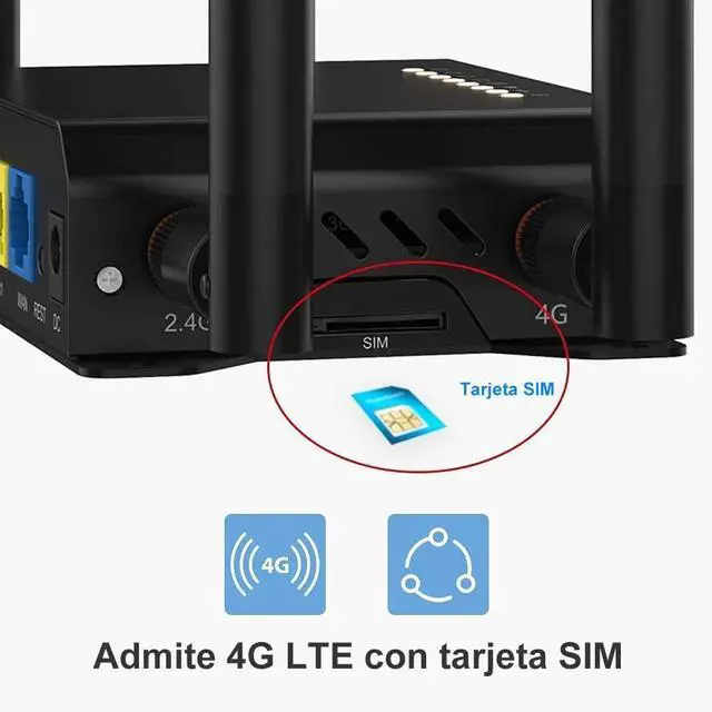 Alt view image 4 of 5 - Wiflyer 4G LTE Router with 4 LAN Ports OpenWRT Support PCI-E Slot for 4G/LTE USB 2.0 & Micro SD - 300Mbps WiFi Wide Temp (-30°C~70°C Tested)