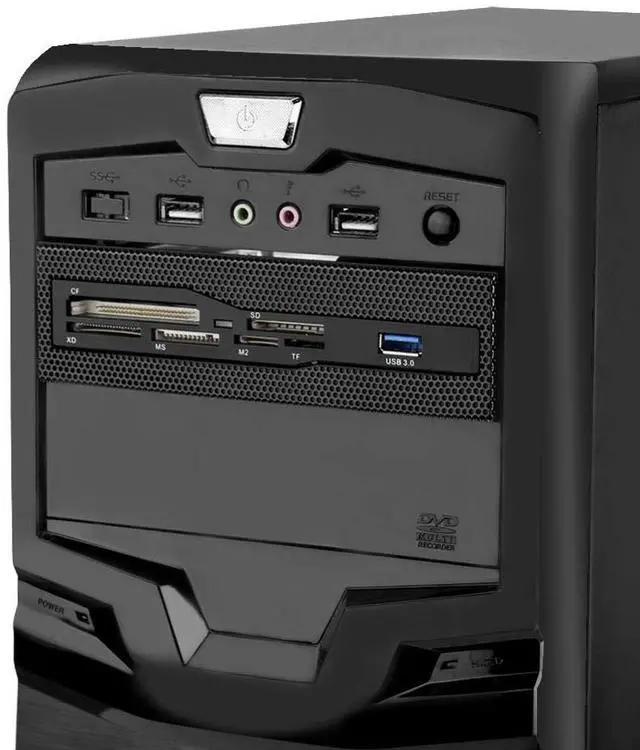 Alt view image 5 of 5 - Front Panel USB 3.0 6 Port, PC Internal Reader with USB 3.0 Port, M2//MS/XD/CF/TF Reader for 5.25" Computer Case Front Bay