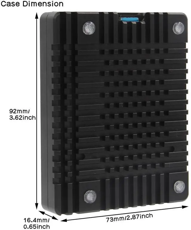 Alt view image 2 of 5 - Geekworm N310 Ultra-Thin CNC Aluminum Alloy Passive Cooling GPIO Heatsink Case for Raspberry Pi 5 2GB/4GB/8GB/16GB Computer