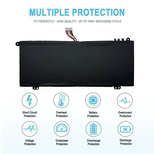 Alt view image 4 of 5 - 45.6Wh 4588105-2S Replacement Laptop Battery for Dynabook Satellite Pro C50D-B-100 C50D-B-11X C50D-B-11Y C50D-B-10B C50D-B-10C C50D-B-10D C50D-B-10E for MEDION Akoya E15403 Series 6000mAh 7.6V