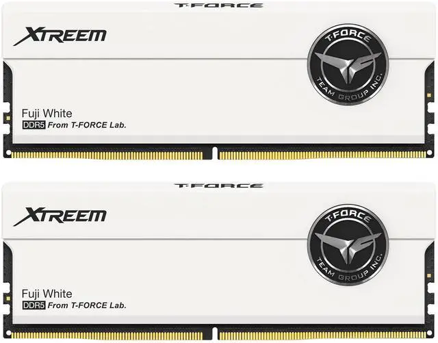 Main image of TEAMGROUP T-Force XTREEM DDR5 Ram 48GB (2x24GB) 7200MHz PC5-57600 CL34 M-DIE Desktop Memory Module Ram for Intel XMP 3.0 & AMD Expo Compatible White FFWD548G7200HC34ADC01