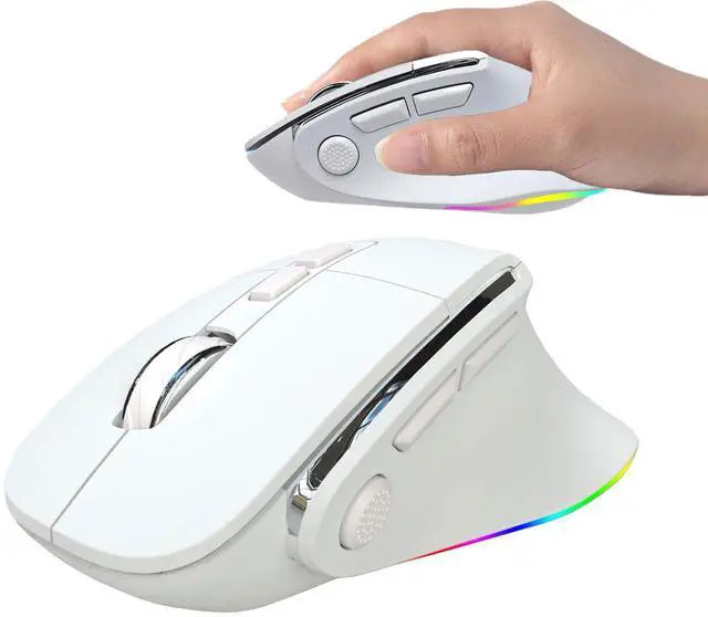 Main image of Ergonomic Mouse Large Middle Hands Dual Mode(Bluetooth+USB)Rechargeable Vertical Carpal Tunnel Bluetooth Wireless Mouse for PC/Laptop/Computer/Desktop/Tablet/ipad/Macbook Air/Pro Office Work Gift