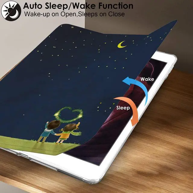 Alt view image 3 of 5 - DuraSafe Cases for iPad Pro 2016 9.7 inch Printed Case A1673 MLMP2LL/A MM172LL/A MLMN2LL/A MLMQ2LL/A A1674 A1675 MLMW2LL/A MLMX2LL/A MM192LL/A MLMV2LL/A MLN02LL/A MLMY2LL/A MM1A2LL/A - Night Sky