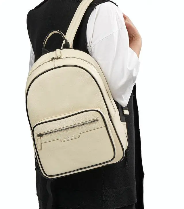 Alt view image 2 of 5 - JIMMY LUCKY Light ApricotWork Backpack - Designer Travel Laptop Backpack, Casual Daypack for Women, College Backpack for Students & Adults, School Bag,Mochila(light apricot)