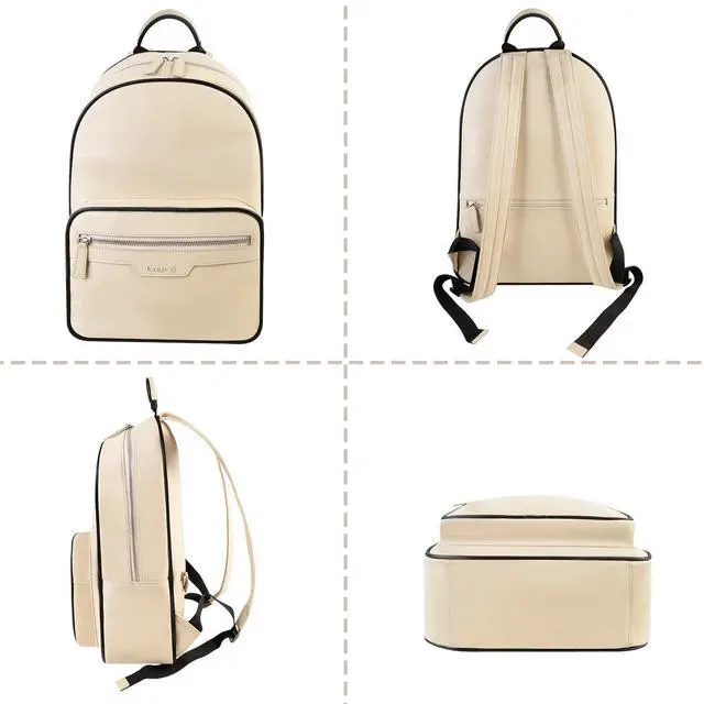 Alt view image 5 of 5 - JIMMY LUCKY Light ApricotWork Backpack - Designer Travel Laptop Backpack, Casual Daypack for Women, College Backpack for Students & Adults, School Bag,Mochila(light apricot)