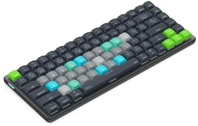 Main image of JCPAL Final Cut Pro Keyboard  Dash Wireless Shortcut Keyboard for Mac and PC  Shortcut Hotkeys, Color-Coded Key Guide, Fully Customizable, Compact Low-Profile Design