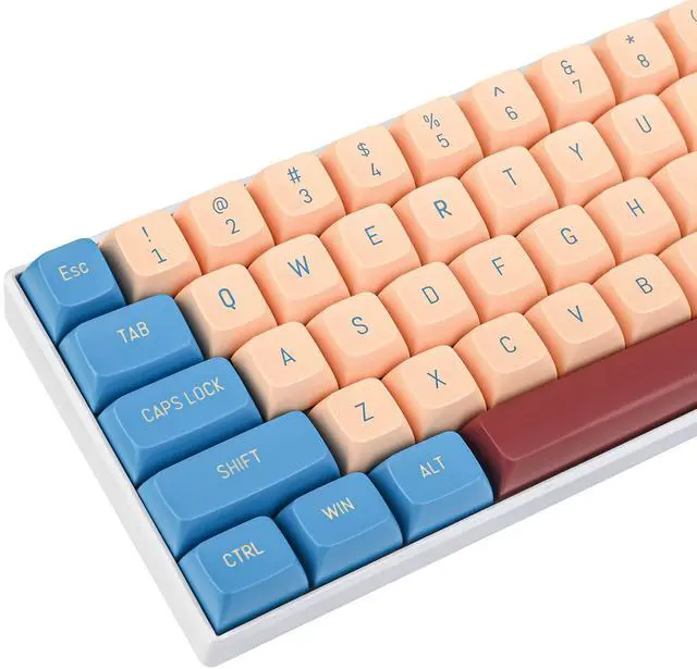 Main image of surmen Custom 160 Keycap Set CSA Profile Doubleshot Ball Shape Caps Cherry-MX Style US/ISO Layouts for 60%, 65%, 75%, TKL Mechanical Keyboards (Gong)