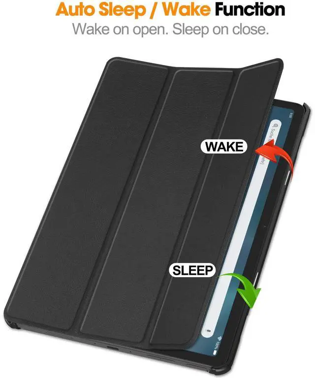 Alt view image 5 of 5 - UUcovers for Amazon Kindle Fire Max 11 Tablet Case 13th Generation (2023 Release) 11" with Stand [Auto Wake/Sleep] Slim Lightweight Folio Trifold Shell Smart Hard Back Cover for Fire Max 11, Black