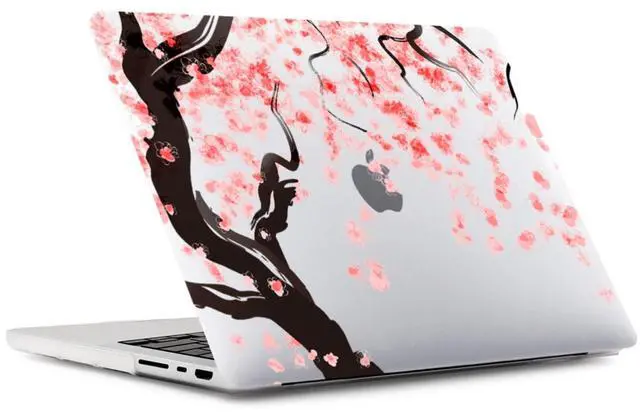 Alt view image 3 of 5 - Compatible with MacBook 12 Inch Case Cover A1534 2015 2016 2017 2018 Released with Retina Display, Hard Plastic Protective Case and Keyboard Skin Bundle for MacBook Retina 12", Pink Flowers