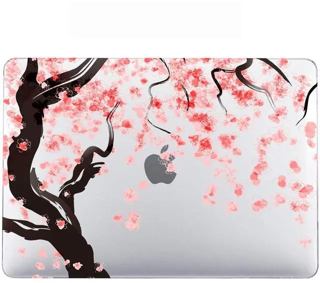 Alt view image 2 of 5 - Compatible with MacBook 12 Inch Case Cover A1534 2015 2016 2017 2018 Released with Retina Display, Hard Plastic Protective Case and Keyboard Skin Bundle for MacBook Retina 12", Pink Flowers