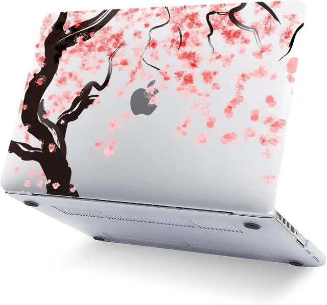 Alt view image 4 of 5 - Compatible with MacBook 12 Inch Case Cover A1534 2015 2016 2017 2018 Released with Retina Display, Hard Plastic Protective Case and Keyboard Skin Bundle for MacBook Retina 12", Pink Flowers