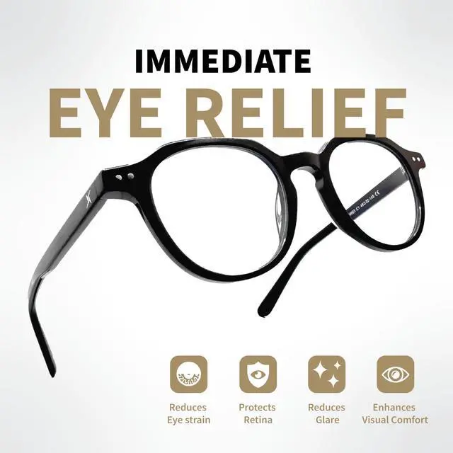 Alt view image 2 of 5 - Xenvue Blue Light Blocking Glasses for Men  Premium + Stylish Computer and Screen Eyewear, Reduce Eye Strain