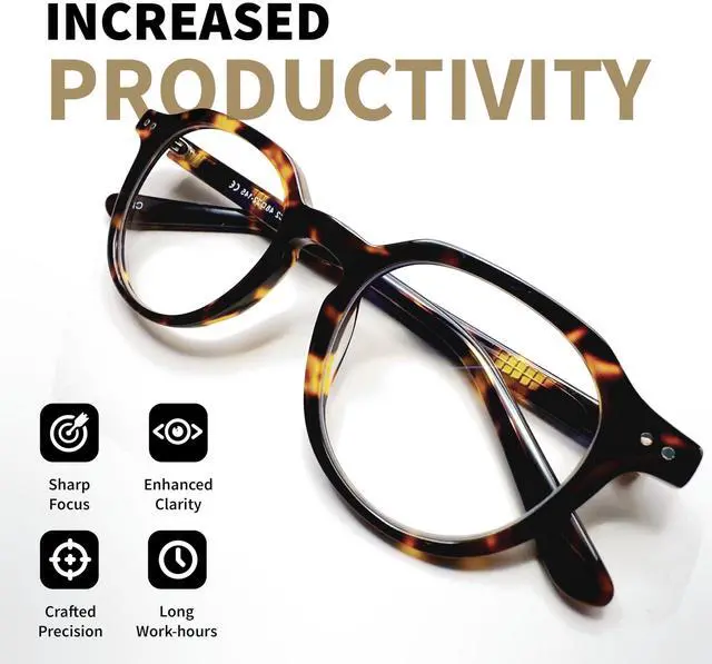 Alt view image 3 of 5 - Xenvue Blue Light Blocking Glasses for Men  Premium + Stylish Computer and Screen Eyewear, Reduce Eye Strain