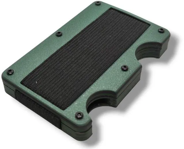 Alt view image 4 of 5 - Wallet Compatible with YubiKey 5C NFC and USB-A/USB-C  Slim Card Holder with Elastic Strap  Holds Security Keys, Bills, and 10+ Cards  Compact Minimalist Design (USB-A, Olive Green)