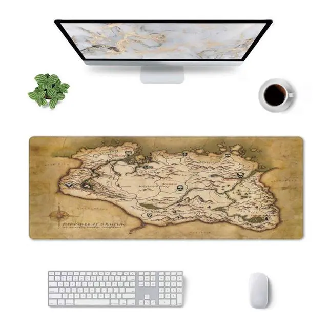 Alt view image 4 of 5 - Generic Mouse Pad Non-Slip Rubber Base Mouse Pad Waterproof Desk Writing Mat for Office Home 12x31.5in, Black5