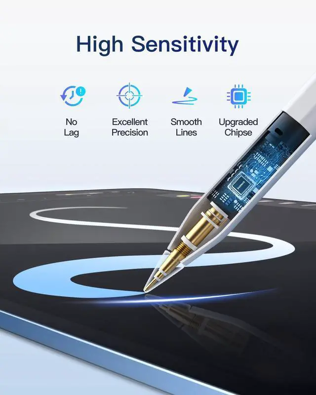 Alt view image 4 of 5 - Inateck iPad 10th Gen Keyboard Case with Stylus Pen,5Mins Fast Charging Pencil with Palm Rejection,Uitralight iPad Keyboard Case for iPad Air 6 2024 11",BK2007 Gray