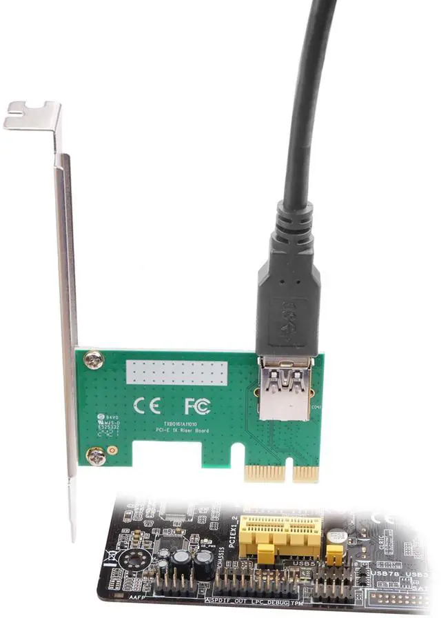 Alt view image 2 of 5 - ELFJMZP PCIe 1X to Dual Pci Slot Expansion Card PCI-Express 1X Male to PCI Female Adapter for Sound Cards, Network Cards, Fax Cards, Video Capture Cards, Parallel Port Cards