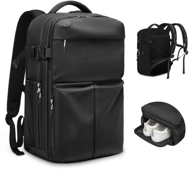 Main image of MANETTA Travel Backpack for Men, 17.3 Inch Laptop Backpack, Water Resistant Business backpack with Waterproof zipperCarry on Backpack with 30L Large Capacity Bag for Work College Travel