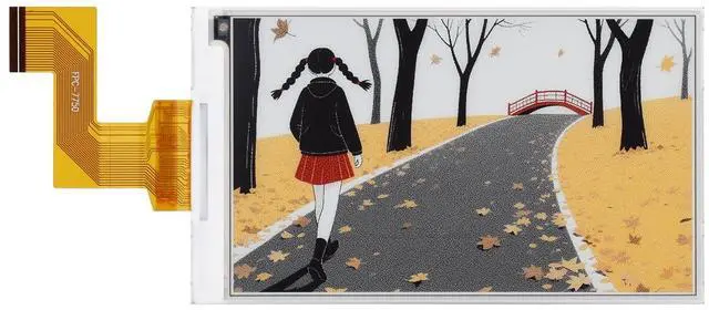 Main image of Waveshare 3.97inch E-Paper Display, E-Ink Display, 800 × 480 Pixels, Red/Yellow/Black/White, SPI Interface, Standard Raspberry Pi 40PIN GPIO Header, Raw Display, Without Driver Board