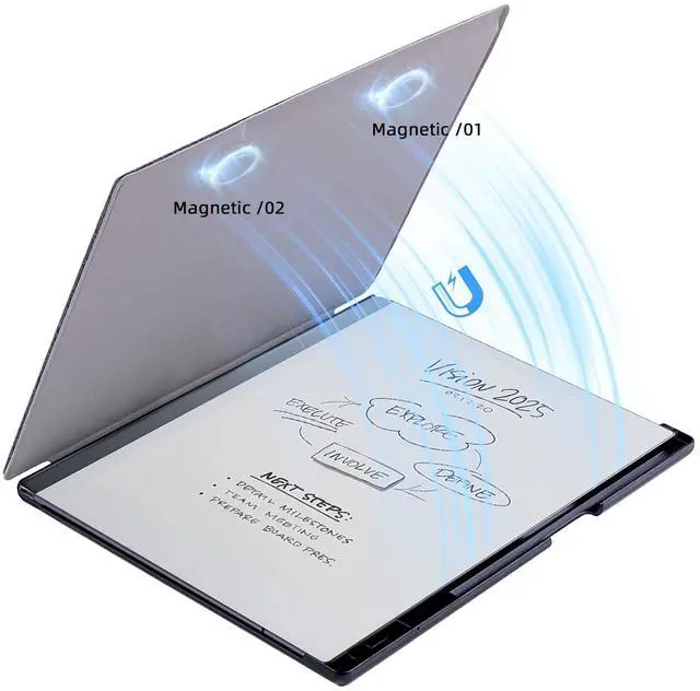 Alt view image 3 of 5 - WALNEW Case for Remarkable 2 Tablet with Pen Holder & Built-in Magnet, Lightweight PU Leather Book Folio Protective Cover Only for 10.3" Remarkable 2 Original Paper Tablet 2020 Released