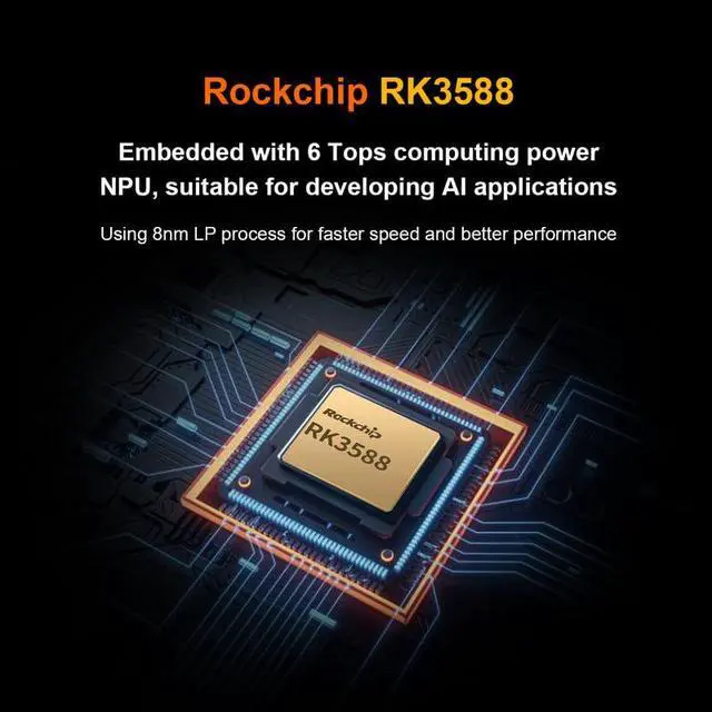 Alt view image 5 of 5 - Orange Pi 5 Plus 16GB LPDDR4/4x Rockchip RK3588 8-Core 64-Bit Single Board Computer with 256GB eMMC Module, Development Board Run Orange Pi/Linux/Ubuntu/Debian/Android OS (16GB+256GB eMMC)