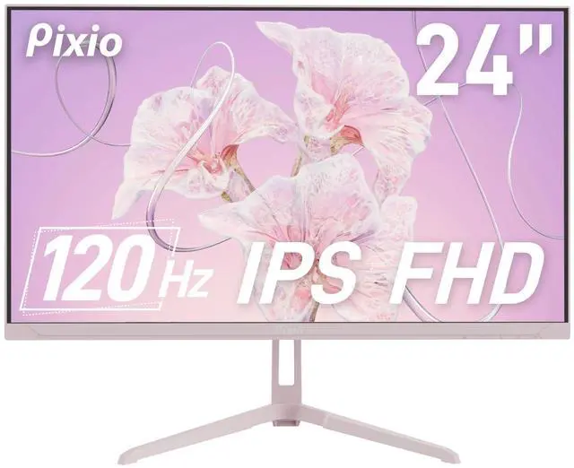 Main image of Pixio PX246 Wave Pink 24 inch 120Hz Refresh Rate FHD 1080p Resolution IPS Panel 4ms GTG Response Time Gaming Monitor with Adaptive Sync