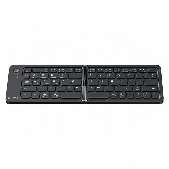 Main image of Foldable Bluetooth Keyboard, Ultra-Thin Portable Wireless Keyboard with Backlit, Lightweight for Laptop, iPad, iPhone, Android, Windows, Mac