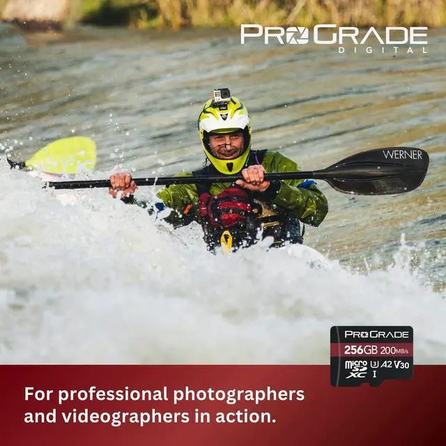Alt view image 3 of 5 - ProGrade Digital microSD Memory Card - V30 microSD Card for DSLR and Action Cameras - High Speed Transfer of Files & Large Storage - Up to 200MB/s Read Speed (256GB)