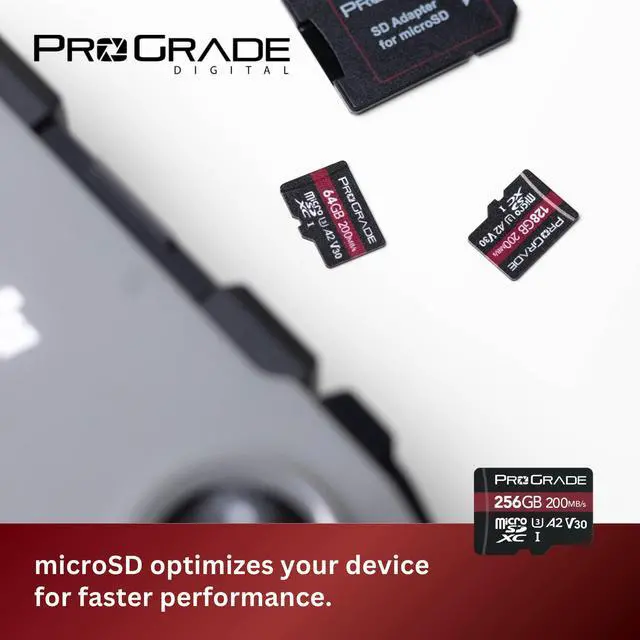 Alt view image 5 of 5 - ProGrade Digital microSD Memory Card - V30 microSD Card for DSLR and Action Cameras - High Speed Transfer of Files & Large Storage - Up to 200MB/s Read Speed (256GB)