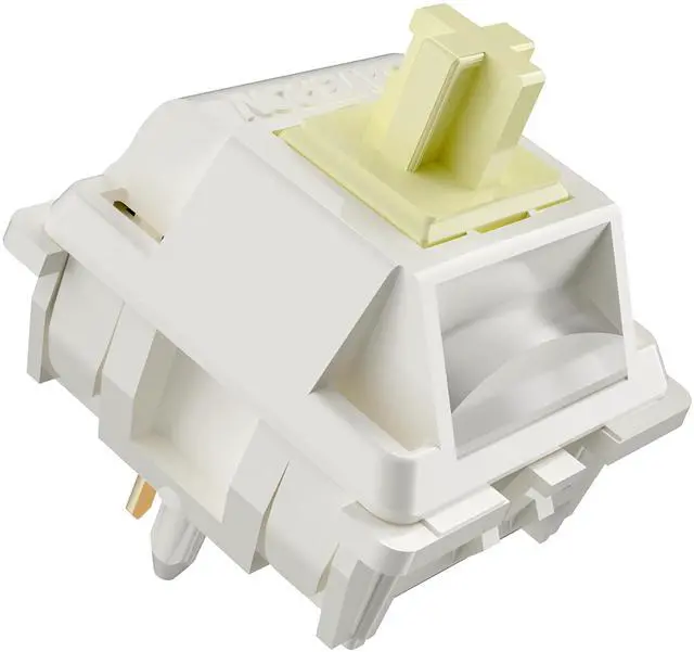 Main image of GATERON Creamy Linear Silent Keyboard Switch for Mechanical Gaming Keyboard, 5-Pin 45gf Quiet Pre-Lubed Switches with Standard MX Structure (108pcs)