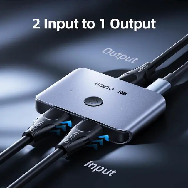 Alt view image 5 of 5 - llano V12 RGB Laptop Cooling Pad and HDMI 2.1 Switch 8K@60Hz 4K@120Hz