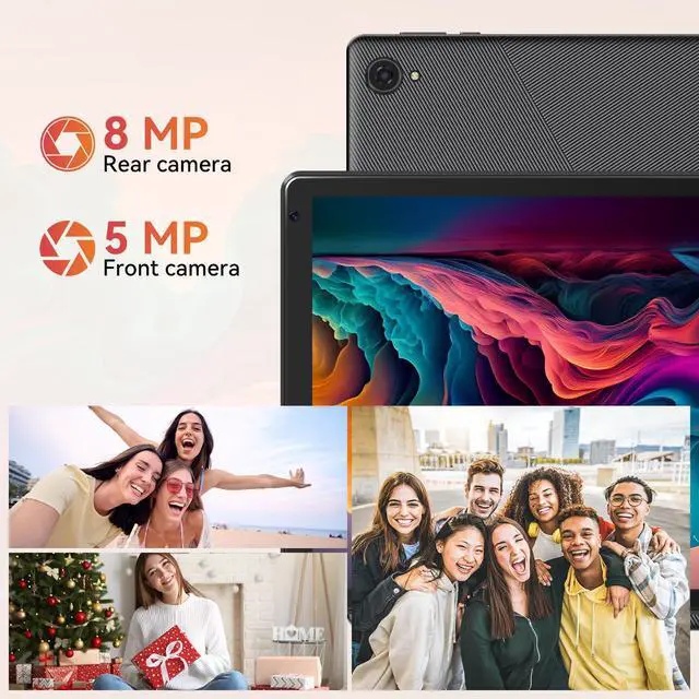 Alt view image 5 of 5 - URAO Tablet,10.1" Android Tablet with Octa-core Processor 20GB RAM 64GB ROM HD IPS Touchscreen 8H Battery, Wi-Fi 6, BT 5.0, Dual Camera, Android 15 Tablets 2025