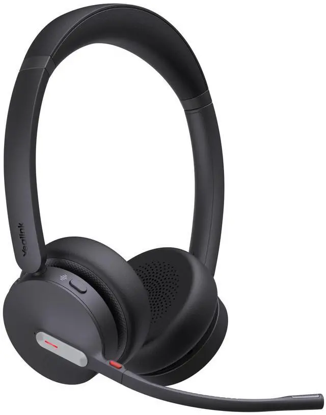 Alt view image 2 of 5 - Yealink WH64 Dual UC Headphone Base Station Included - Universal Compatibility, Two-Ear Design, Noise Reduction, USB Connection