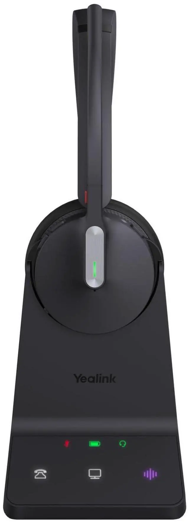 Alt view image 5 of 5 - Yealink WH64 Dual UC Headphone Base Station Included - Universal Compatibility, Two-Ear Design, Noise Reduction, USB Connection