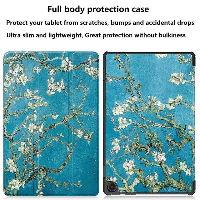 Alt view image 3 of 5 - UUcovers for Amazon Kindle Fire Max 11 Tablet Case (13th Generation, 2023 Release) 11" Slim Folio Trifold Stand Smart Hard Lightweight Cover for Fire Max 11 with Auto Wake/Sleep,Blossoming Almond Tree