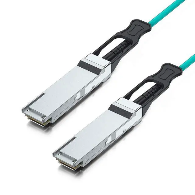 Alt view image 3 of 3 - 10Gtek 40G QSFP+ AOC Cable - 40GBASE Ethernet Active Optical Cable, QDR, MMF for Cisco QSFP-H40G-AOC15M, Supermicro CBL-QSFP+AOC-15M and Open Swich, 15-Meter