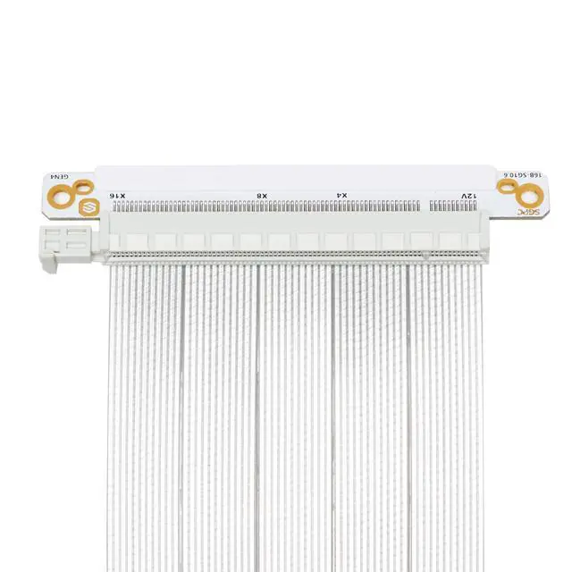 Alt view image 3 of 4 - PCI-E 16x Extreme High Speed Riser Cable/Dual Reverse Connectors/Graphics Card GPU Ready/Compatible with K Series Chassis/18.5cm(Total Length: 20cm) (SG41 (PCIE 4.0 v2))