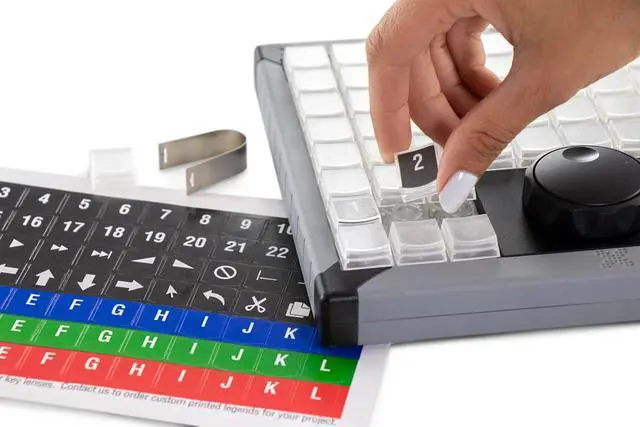 Alt view image 3 of 5 - X-keys USB Programmable Jog & Shuttle Control for Editing or Instant Replay (68 Key, XK-68 JGS)