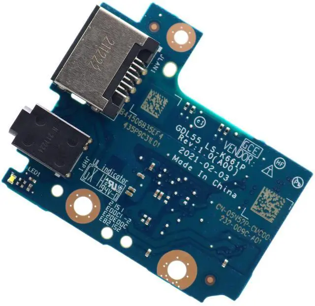 Main image of Deal4GO GDL55 RJ45 LAN Board Audio I/O Daughterboard 5N52P 05N52P 58MDX 058MDX w/ Cable Replacement for Dell G15 5510 5511 (with GPU RTX 3060)