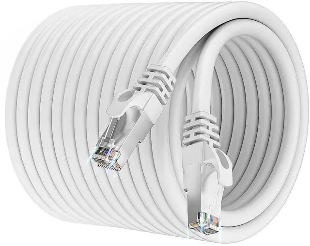 Main image of Cat 7 Outdoor Ethernet Cable 150ft, SFTP Cat 7 Triple Shielded Internet Cable 150 ft, High Speed 10Gbps 600Mhz, Direct Burial, Waterproof, UV Resistant, RJ45 LAN Cable for Gaming, Router
