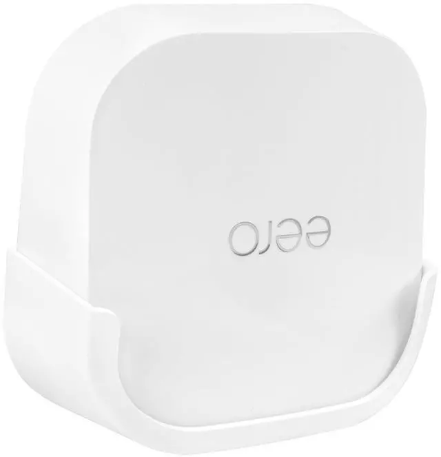 Alt view image 3 of 5 - Holicfun Wall Mount for eero 7 - No Drill Adhesive & Screw Mounting Kit for eero 7 Mesh WiFi Router, Space-Saving ABS Plastic Bracket (2-Pack)