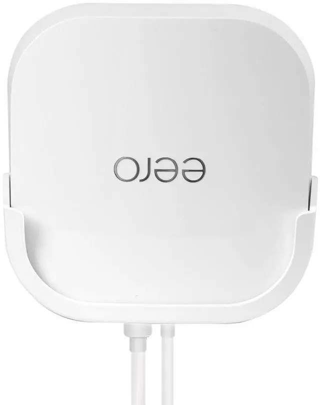 Alt view image 4 of 5 - Holicfun Wall Mount for eero 7 - No Drill Adhesive & Screw Mounting Kit for eero 7 Mesh WiFi Router, Space-Saving ABS Plastic Bracket (2-Pack)