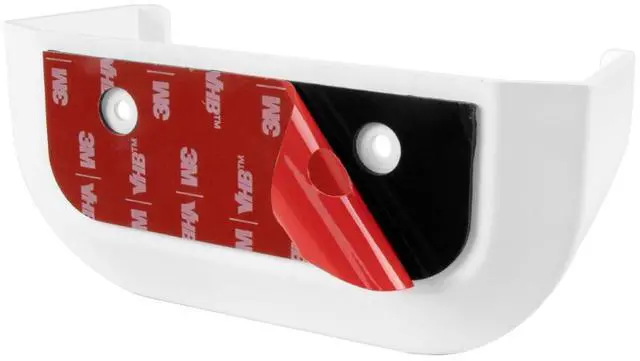 Alt view image 5 of 5 - Holicfun Wall Mount for eero 7 - No Drill Adhesive & Screw Mounting Kit for eero 7 Mesh WiFi Router, Space-Saving ABS Plastic Bracket (2-Pack)