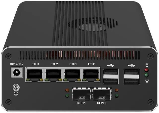 Alt view image 2 of 5 - MOGINSOK MGNAS14 10Gbe Router Micro Firewall Appliance with Intel 14th Gen Core Ultra 5 125H, AI MINI PC with 2x10Gbe SFP+ 2xDDR5 RAM M.2 PCIe 4.0 SSD USB4 Support Pfsense|OPNsense|Openwrt|Windows