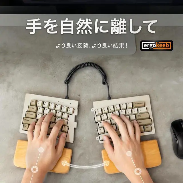 Alt view image 2 of 5 - BAROCCOMiSTEL MD600 Alpha BT Rhino Non-RGB, TKL Ergonomic Mechanical Keyboard, 60% Split-Alice Layout, PBT Double Shot Keycap, Bluetooth5.0, Mac/Windows OS Compatible (Silent Red)