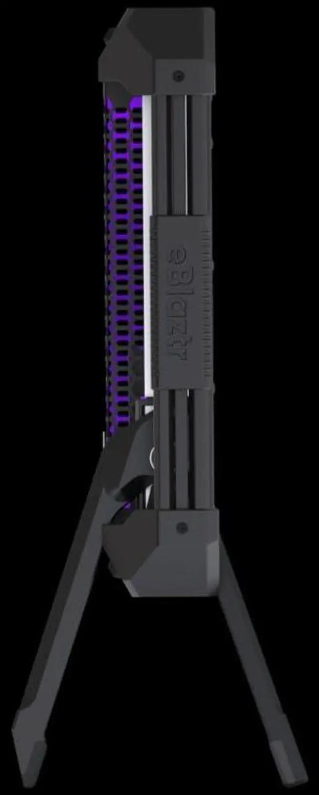 Alt view image 5 of 5 - eBlaztr ITX PC Case, Matte Black Aluminum, All-in-one PC Case